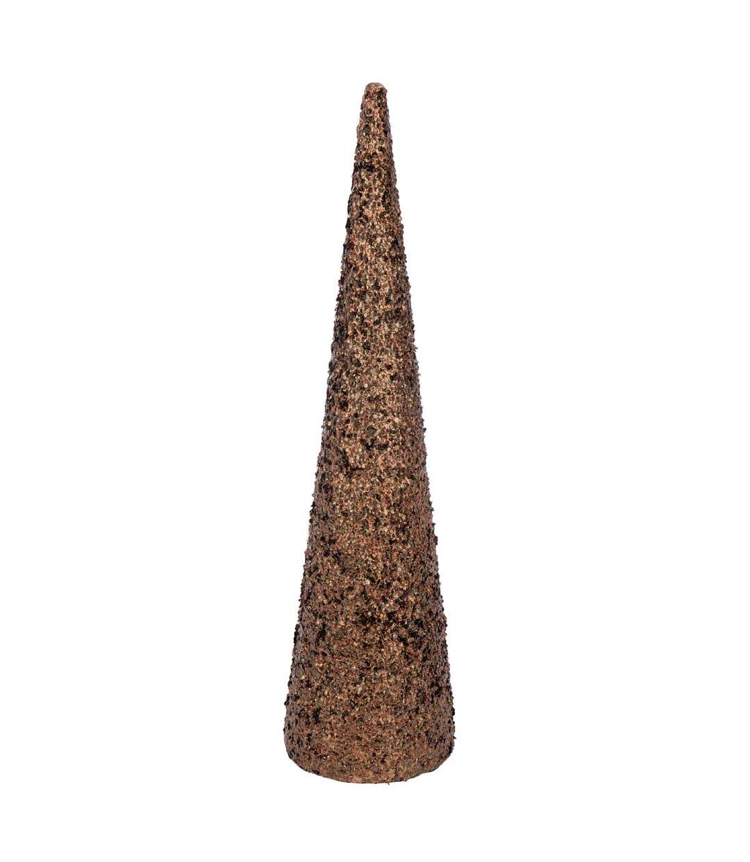 Déco Cône de Noël Sequins 120cm Marron-1