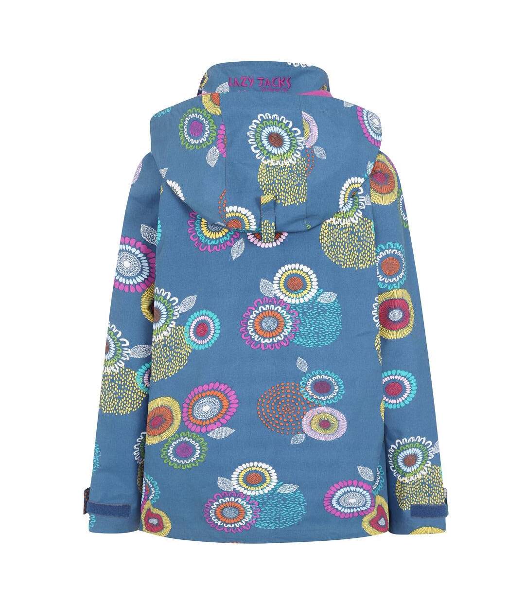 Veste Imperméable Motif/style Spirale Femme Bleu Rose Lazy Jacks-3
