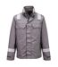 Unisex Adult Bizflame Work Jacket Grey Portwest-1