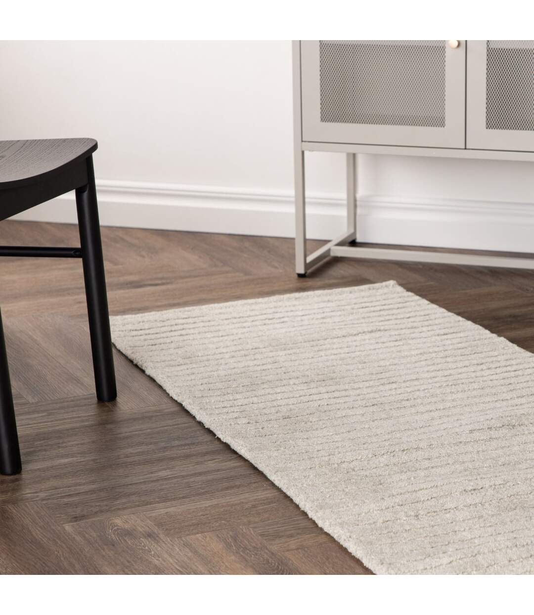 Tapis Design Milton 70x200cm Gris Clair-4