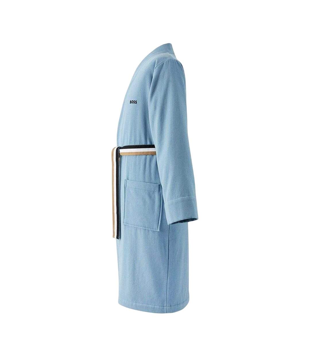 Womens/ladies Blinea Stripe Detail Kimono Robe Horizon Boss-3