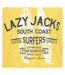 T-shirt Motif/style Surfeur Homme Jaune Lazy Jacks-2