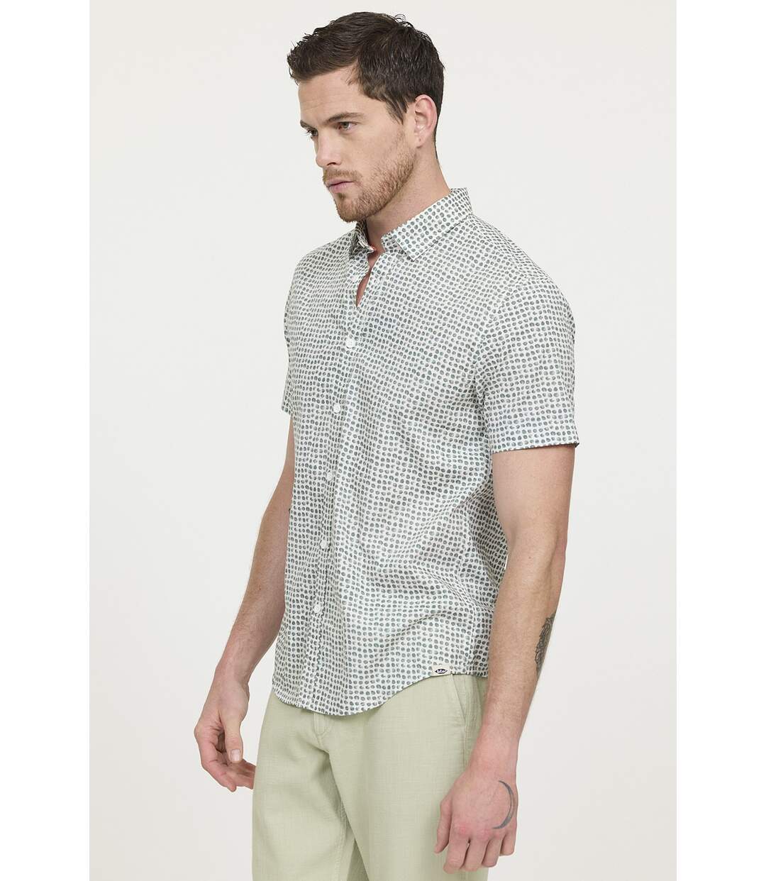 Chemise manches courtes coton regular DOMIL-2