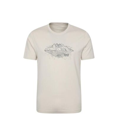 T-shirt manches courtes snowdon homme blanc cassé Mountain Warehouse