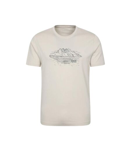 T-shirt manches courtes snowdon homme blanc cassé Mountain Warehouse