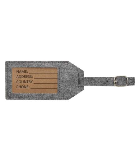 Étiquette Pour Bagage Taille Unique Gris Floso