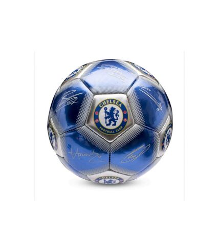 Chelsea FC - Ballon de foot (Bleu / Blanc / Argenté) (Taille 5) - UTCS1535