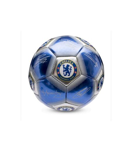 Chelsea FC - Ballon de foot (Bleu / Blanc / Argenté) (Taille 5) - UTCS1535
