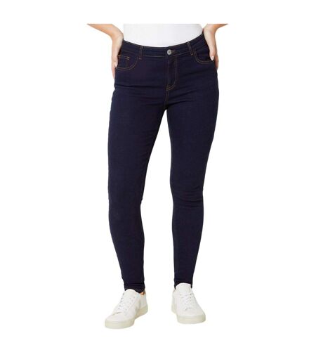 Womens/ladies Comfort Stretch Skinny Jeans Indigo Dorothy Perkins
