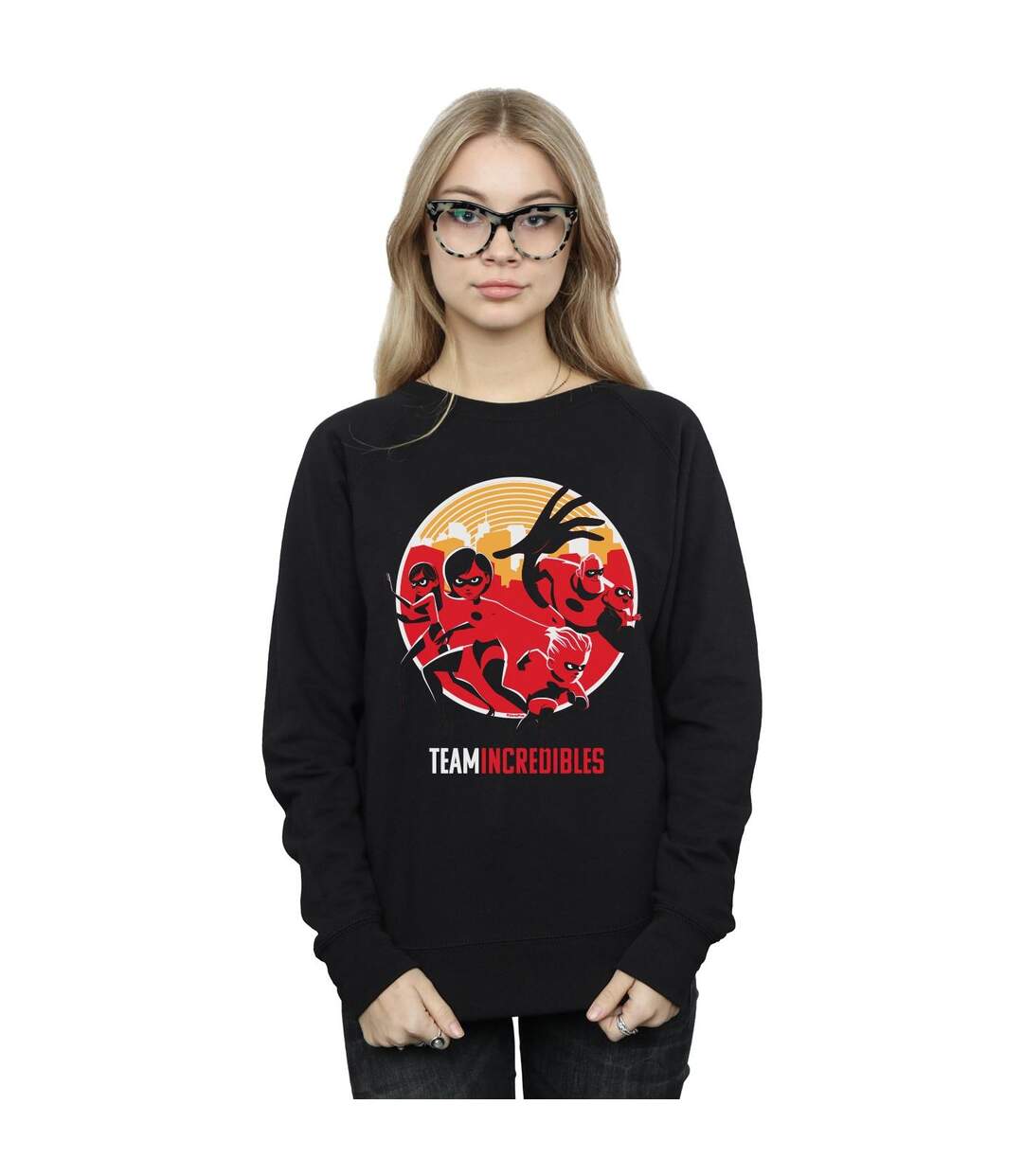 Disney Sweatshirt Womens/Ladies Incredibles 2 Team Incredibles (Noir) - UTBI32138-2