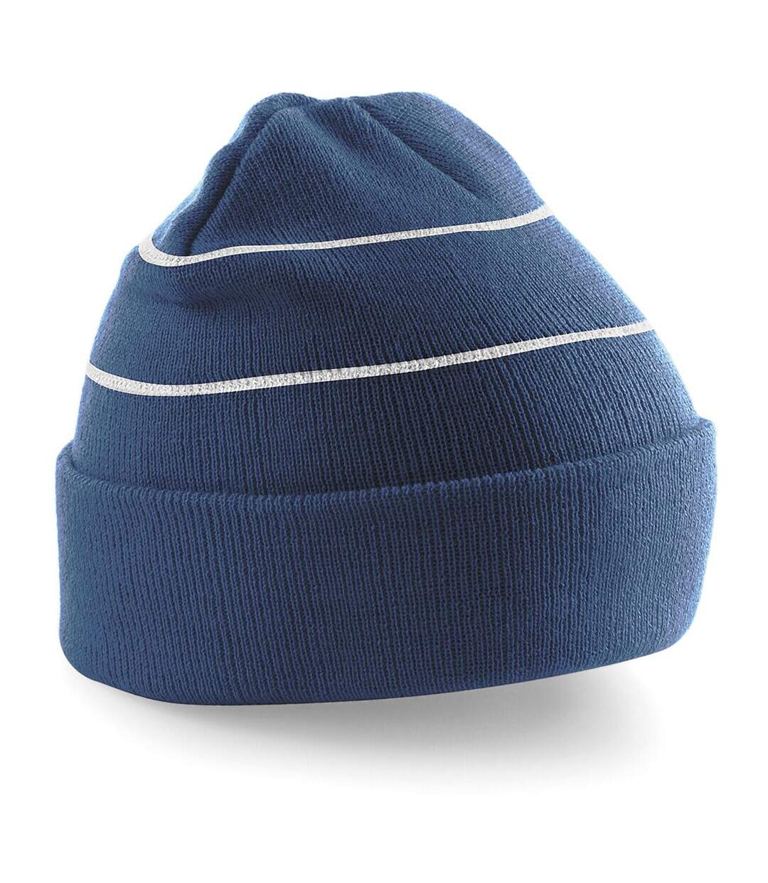 Beechfield Enhanced-viz Hi-Vis Knitted Winter Hat (French Navy) - UTRW208-1