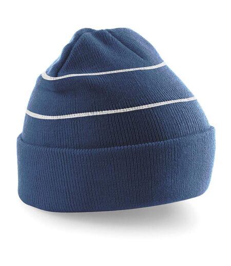 Beechfield Enhanced-viz Hi-Vis Knitted Winter Hat (French Navy) - UTRW208