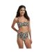 Womens/ladies Leopard Print Bikini Top Monochrome Be You-4