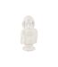 Buste Homme en Résine Sage 25cm Blanc-1