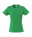 Womens/ladies Plain T-shirt Apple Green Clique-1