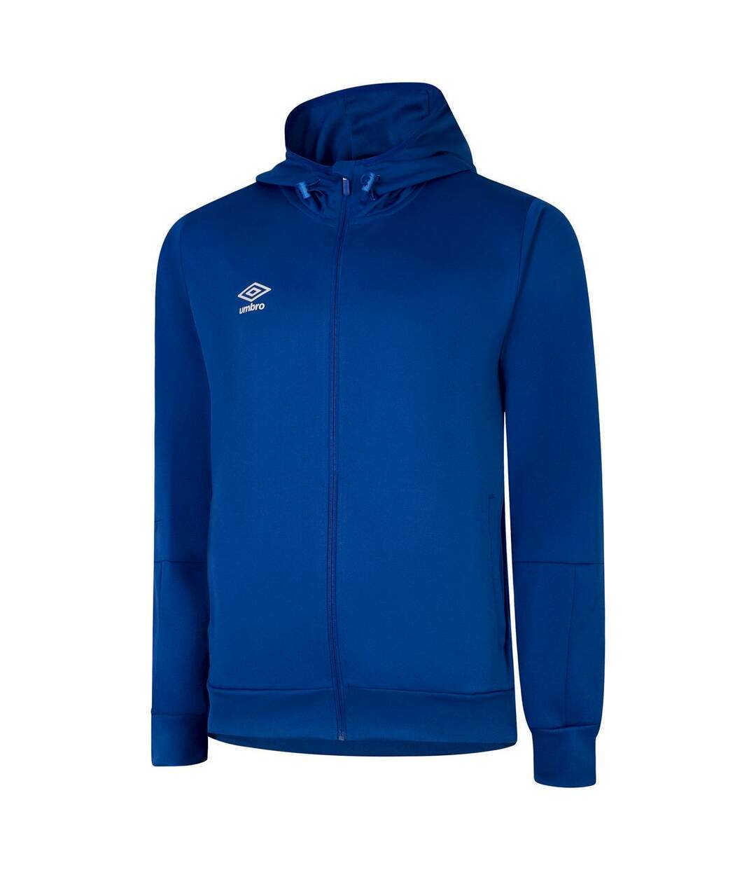 Mens total training knitted full zip hoodie royal blue/white Umbro-1