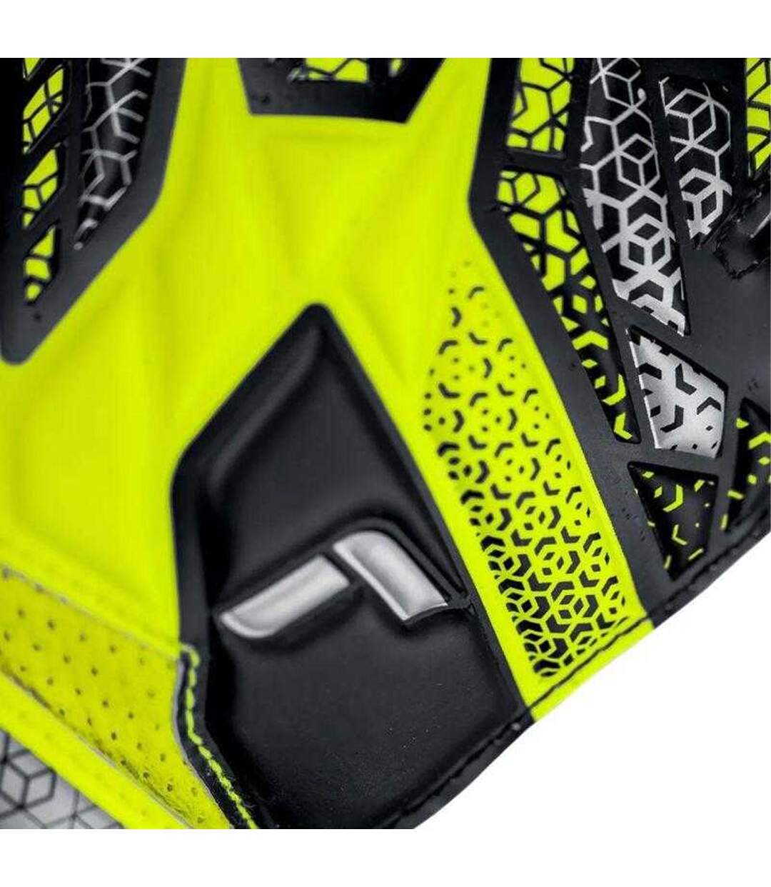 Childrens/kids Attrakt Solid Goalkeeper Gloves White Black Green Reusch-4