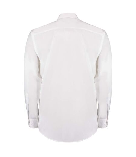 Chemise à manches longues homme blanc Kustom Kit