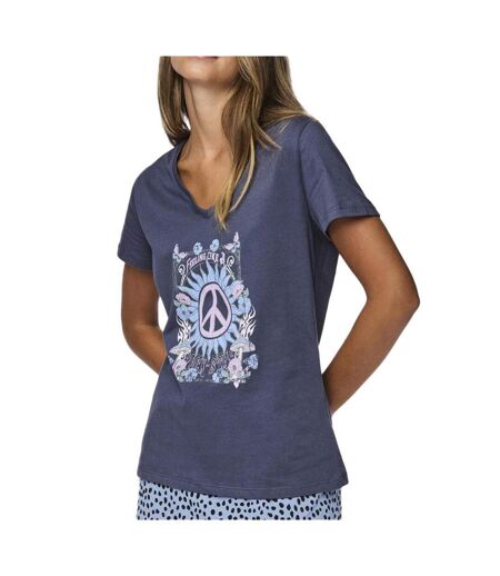 T-Shirt marine femme pieces briella