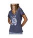 T-Shirt marine femme pieces briella-1