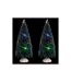 Lot de 2 Sapins de Noël 20 Micro Leds 15cm Vert