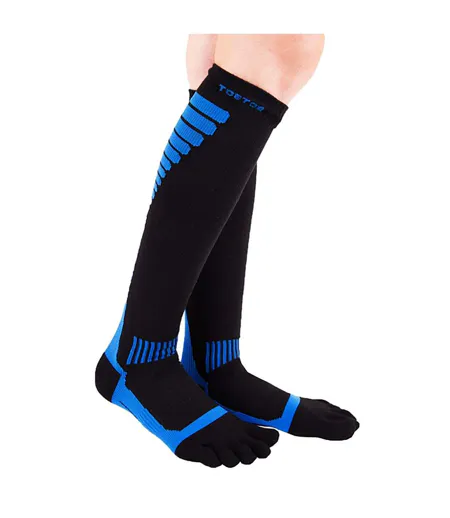 Compression Knee-High Toe Socks - Unisex 1 Pack Sports Toe Socks