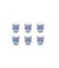 Lot de 6 Mugs en Porcelaine Jaipur 30cl Bleu-1