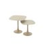 Lot de 2 Tables de Jardin Erika 49cm Ivoire