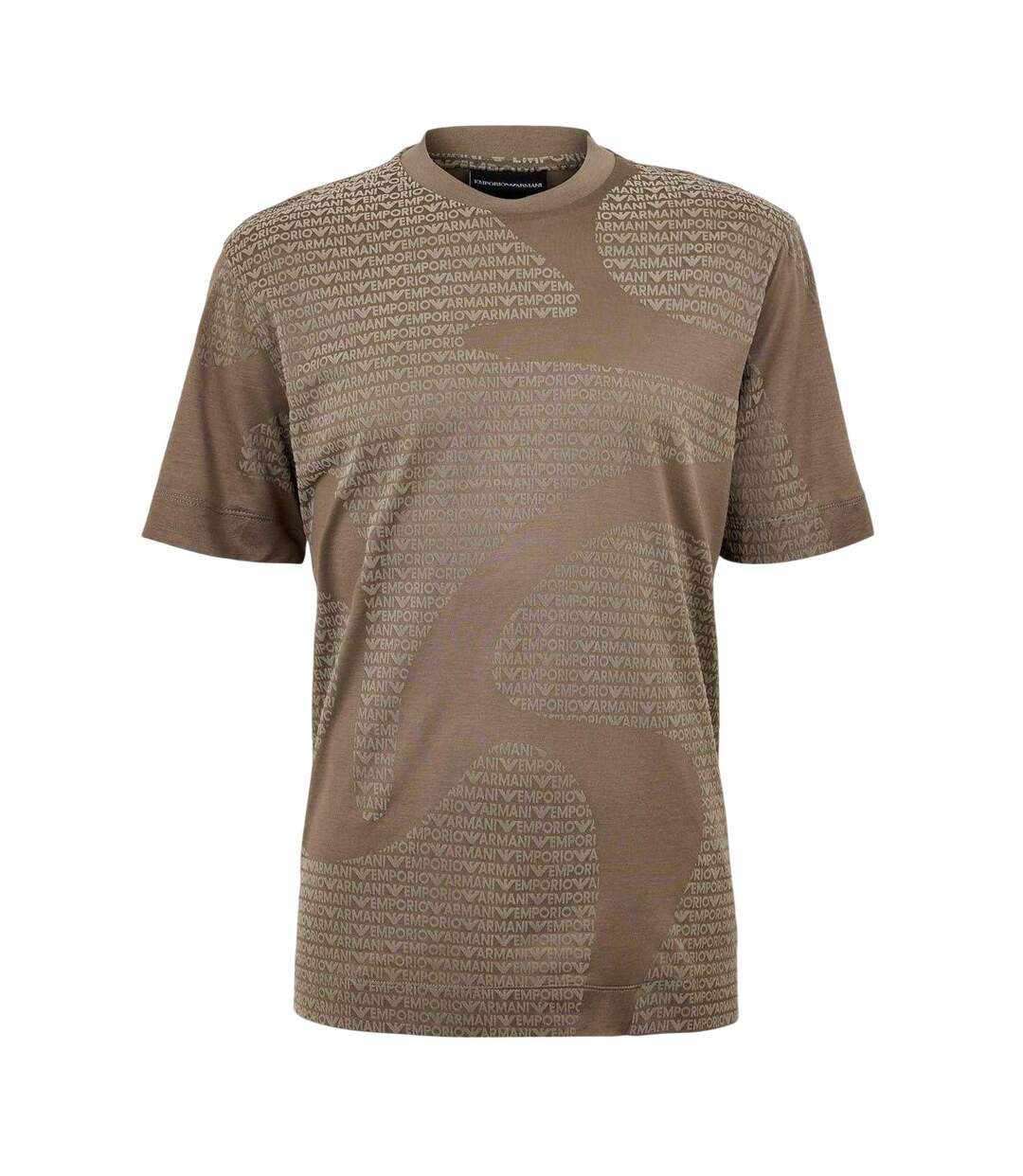 T-shirt Ea7 Homme Marron Clair Emporio Armani-1