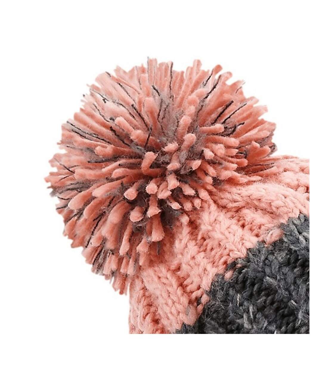 Beechfield Unisex Adults Apres Cuffed Beanie (Graphite Grey/Blush) - UTRW7276-3