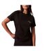 Lot de 2 t-shirt noir femme calvin klein jeans mono logo-2