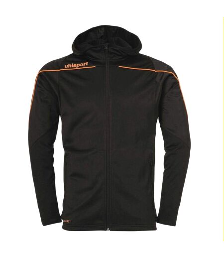 Mens Stream 22 Performance Training Jacket Black Orange UHL Sport
