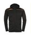 Mens Stream 22 Performance Training Jacket Black Orange UHL Sport-1