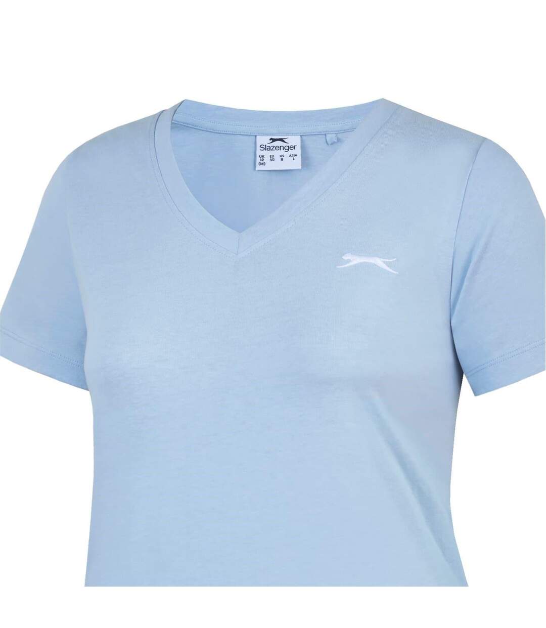 Womens/ladies T-shirt Baby Pink Slazenger-2