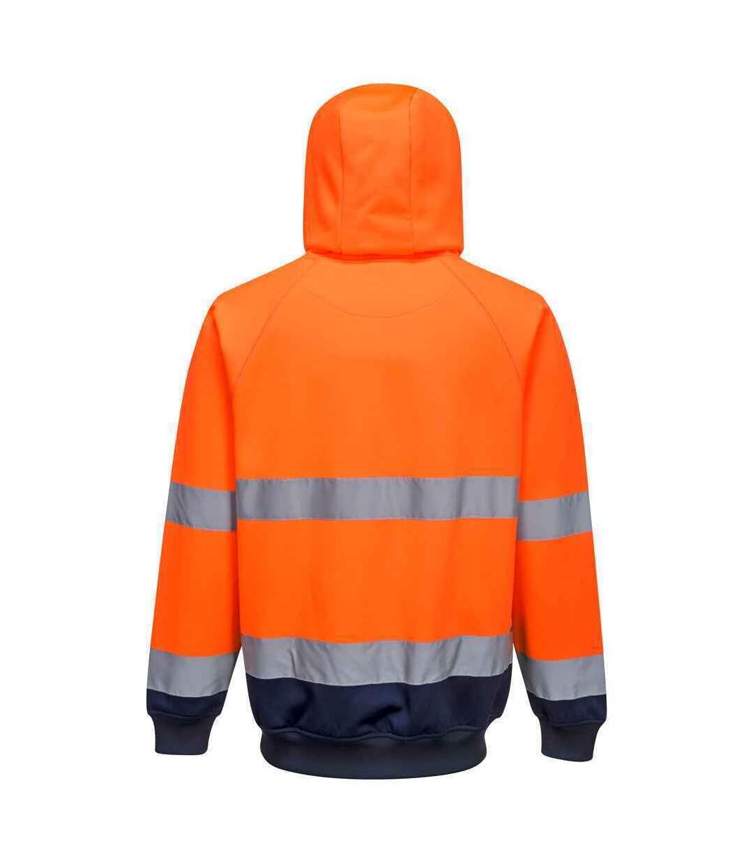 Mens two tone high-vis hoodie orange/navy Portwest-2
