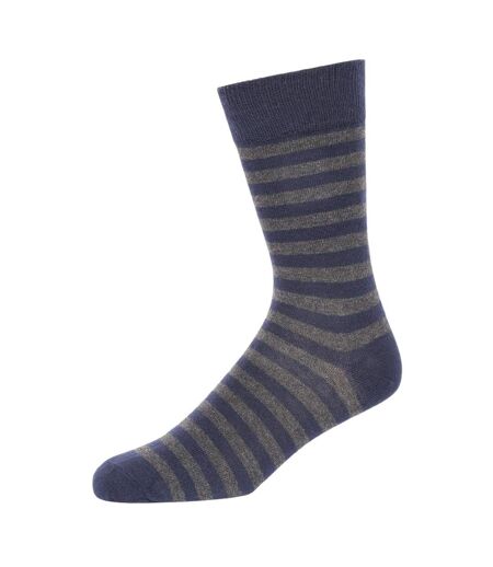 Chaussettes adulte bleu mer / charbon French Connection