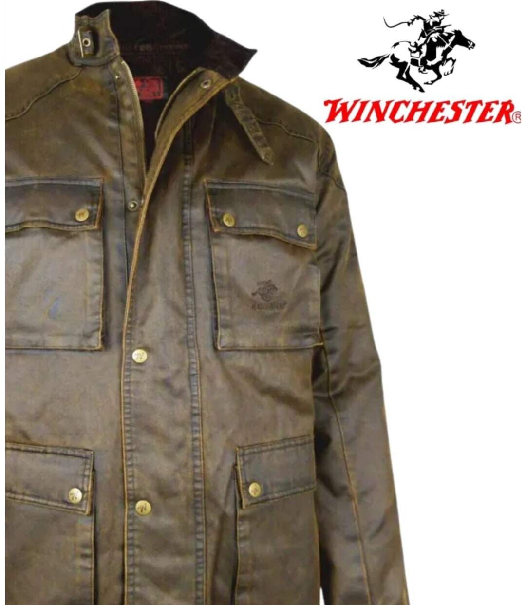WINCHESTER NEVERM — Parka matelassée marron : isolation thermique et coton enduit-4