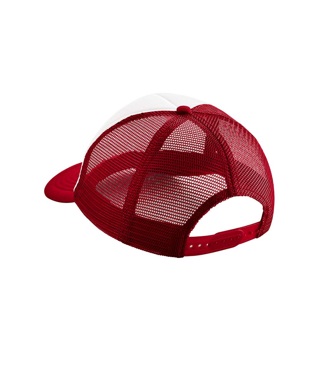 Casquette trucker adulte rouge / blanc Beechfield-2