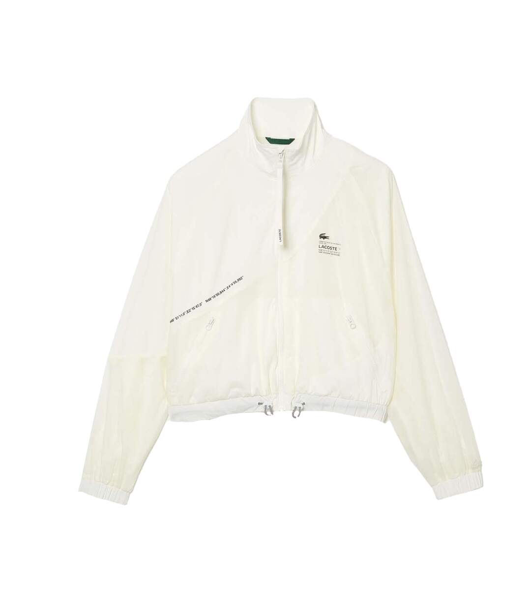 Womens/ladies mesh lined jacket cream Lacoste-1