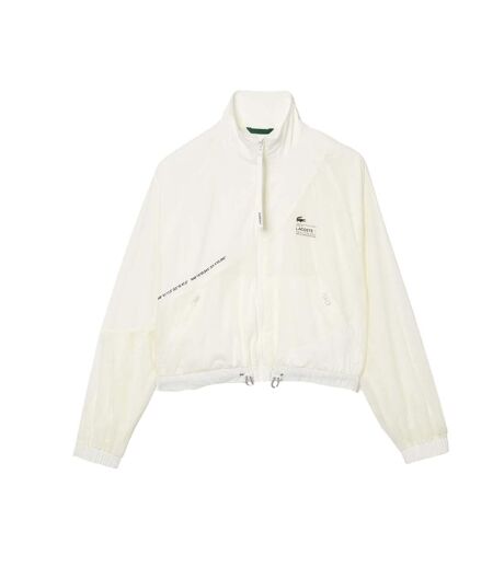 Womens/ladies mesh lined jacket cream Lacoste