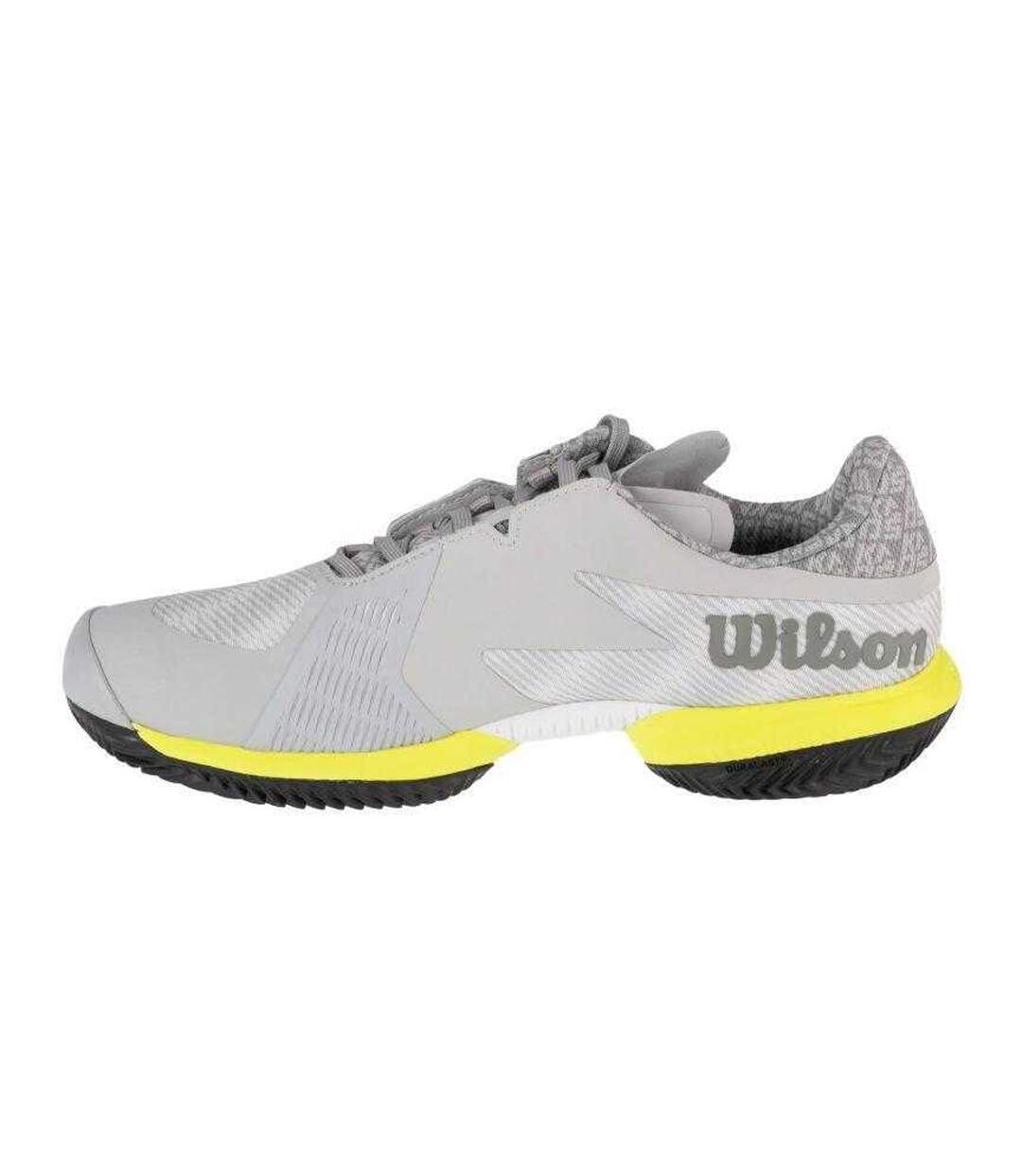 Chaussures De Tennis Kaos Swift 1.5 Clay Homme Gris Jaune Wilson-2