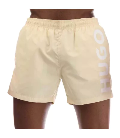 Short De Bain Style Logo Abas Homme Jaune Hugo