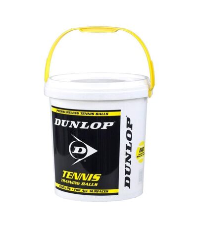 Dunlop Trainer Tennis Balls (Pack of 60) (Yellow) (One Size) - UTRD1773