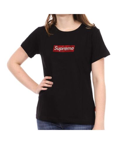 T-shirt Noir Femme Supreme Grip Valery - S