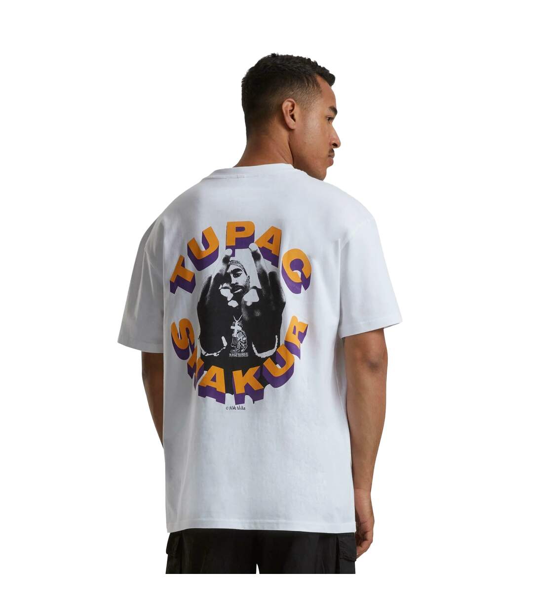 T-shirt Toss It Up Homme Blanc Mister Tee-1