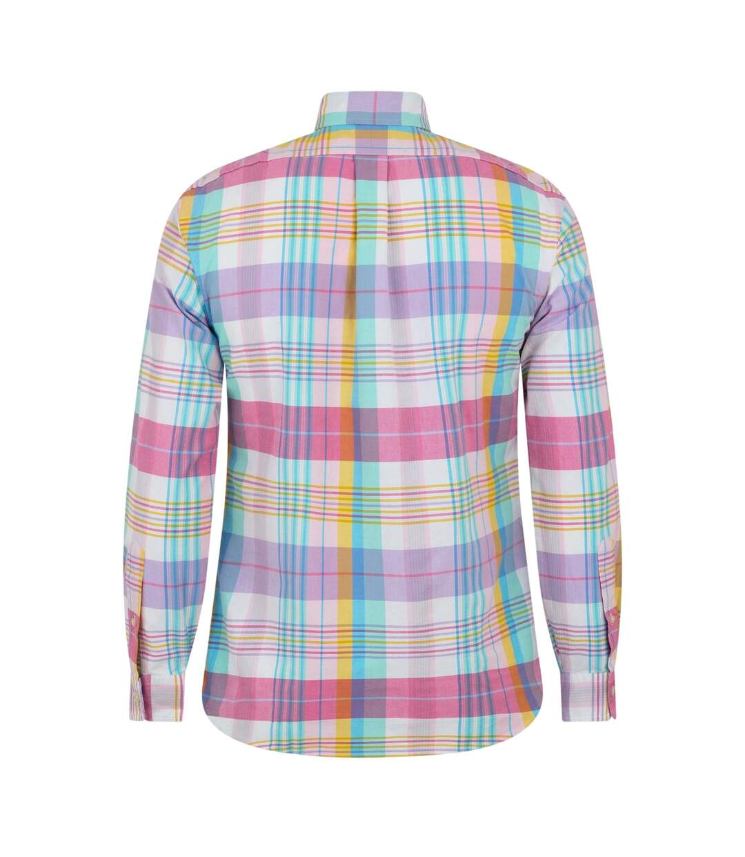 Mens Plaid Button-down Shirt Pink White Pastel Green Ralph Lauren-2