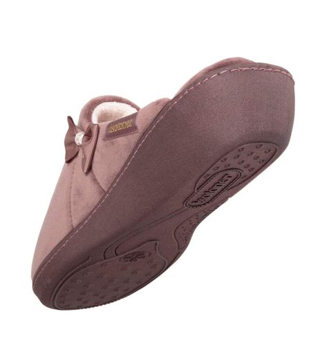 Isotoner Chaussons Mules femme semelle confortable, talon de 4 cm
