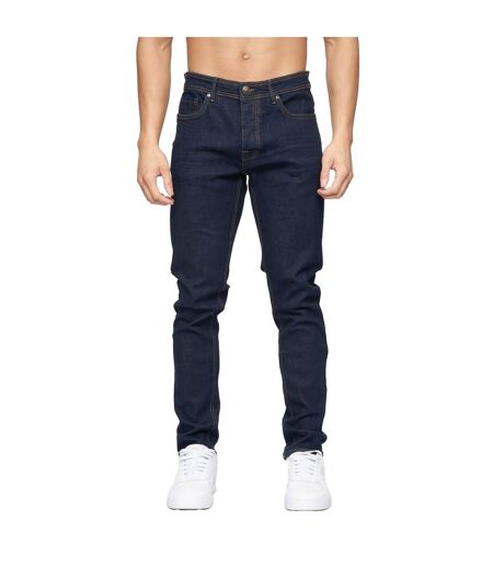 Jean Buraca Homme Indigo Délavé Crosshatch