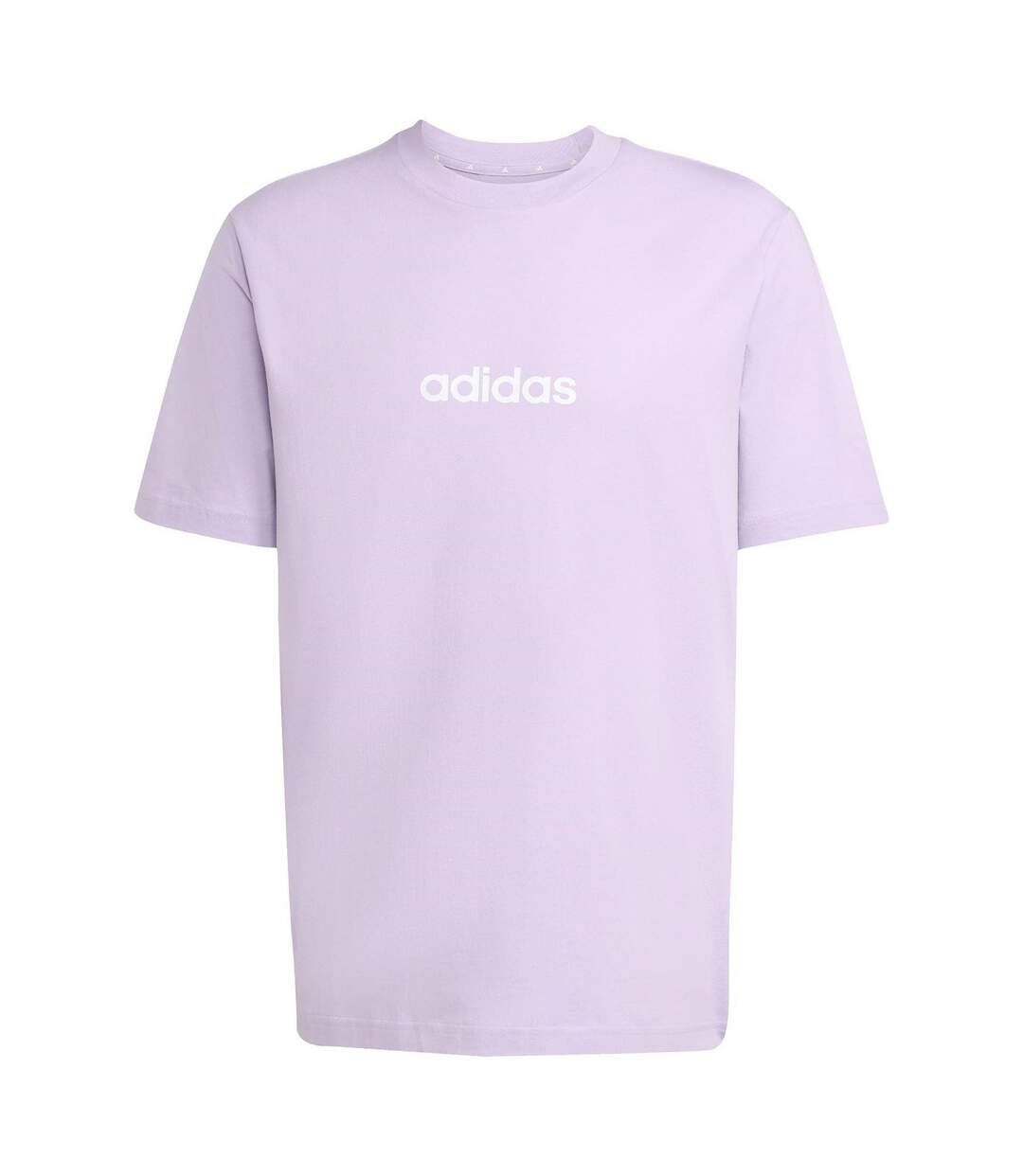 Mens Essentials Linear Single Jersey T-shirt Plum Adidas-2