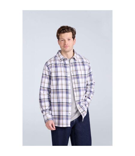 Mens cove flannel shirt beige Animal